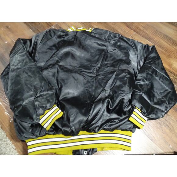 Vintage 80s 90s Georgia Tech Satin Bomber Jacket, Made by Bike, Size Large - Picture 9 of 9